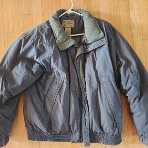 Vintage LL Bean Goose Down Puffer Jacket men’s Large Blue OMC61 GR
